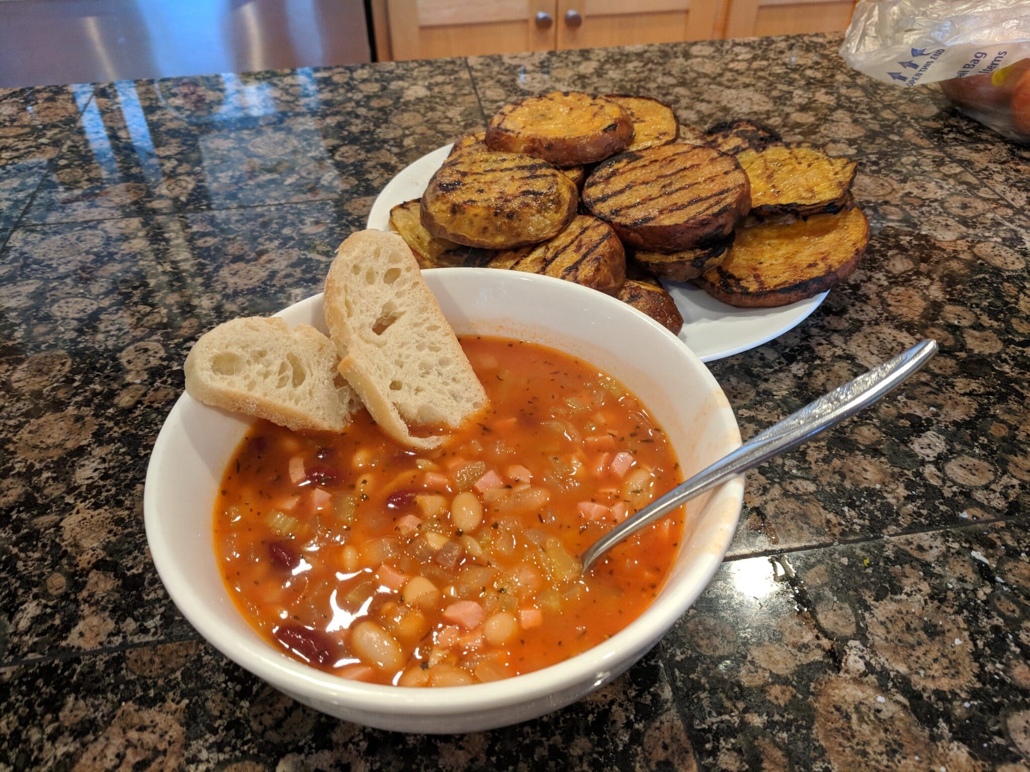 Red and White Bean and Bacon Soup