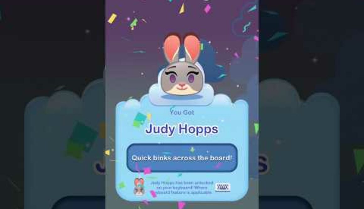 Disney Emoji Blitz - Judy Hoops Reveal And Gameplay with special ability
