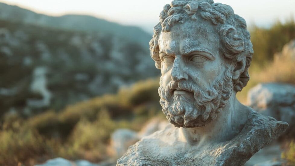 bust of a greek philosopher