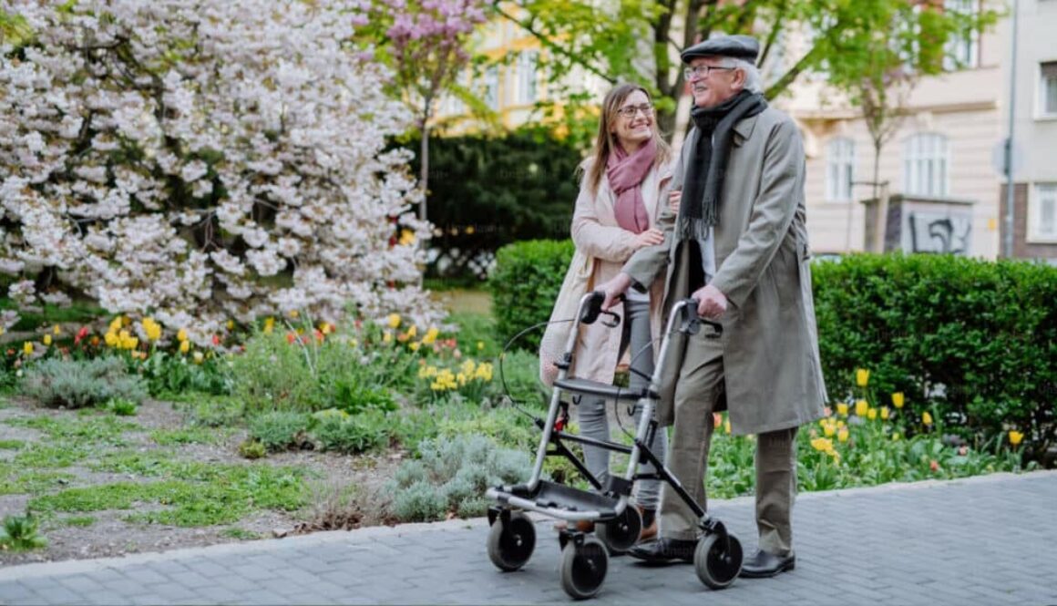 walking with a walker