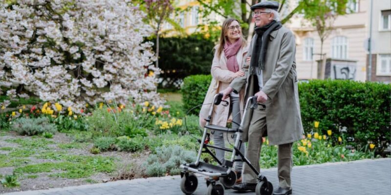 walking with a walker