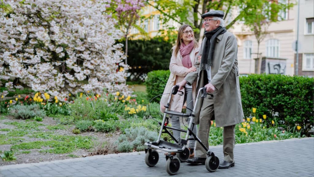 walking with a walker